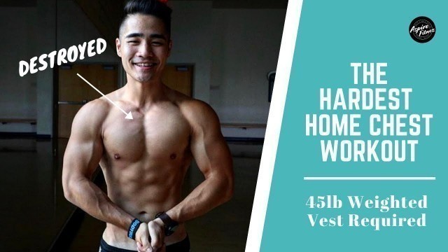 'Maintain Your Chest Gains At HOME | 9 Minute Advanced Home Push Workout (Weight Vest Optional)'