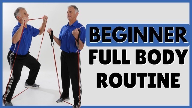 '10 Minute Beginner Large Loop Resistance Band Workout- At Home Full Body Routine'