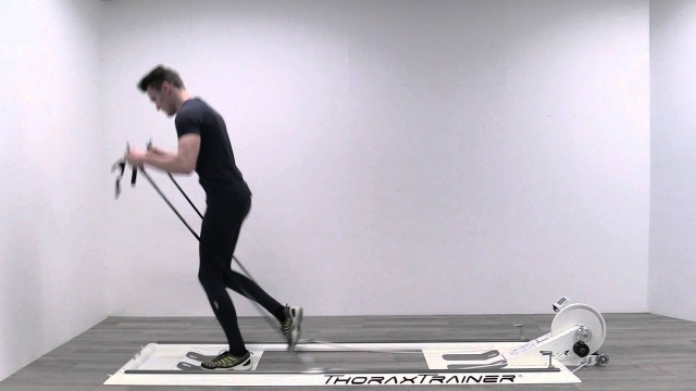 'Basic Exercise #11: Double Poling with jump on one leg (DP-3-B)'