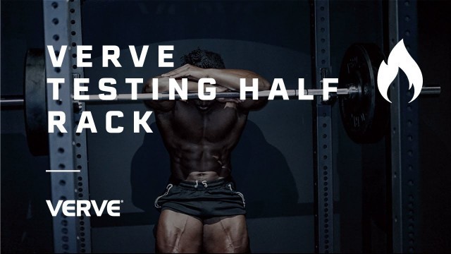 'Strongman Christopher tests the new VERVE Half Rack'