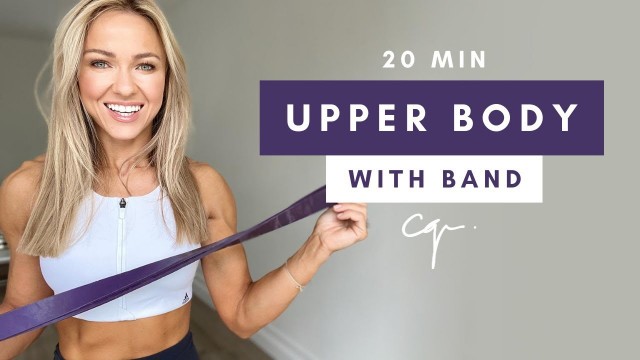 '20 Min UPPER BODY WORKOUT at Home with Resistance Band'