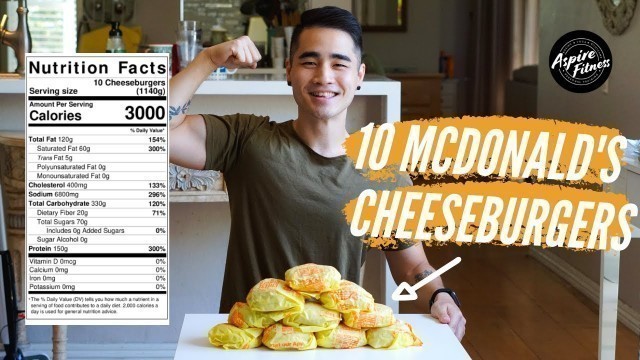 '10 MCDONALD\'S CHEESEBURGER MUKBANG | Welcome To Aspire Fitness | Channel Intro'