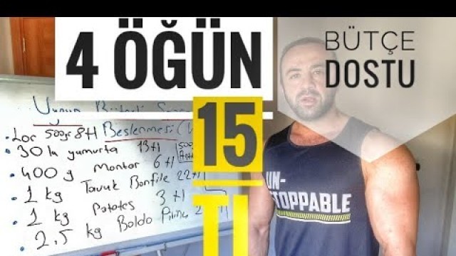 'Uygun bütçeli sporcu beslenmesi (GÜNLÜK 15 TL)'