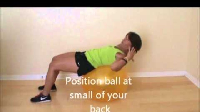 'DP Fitness Stability Ball Crunch'