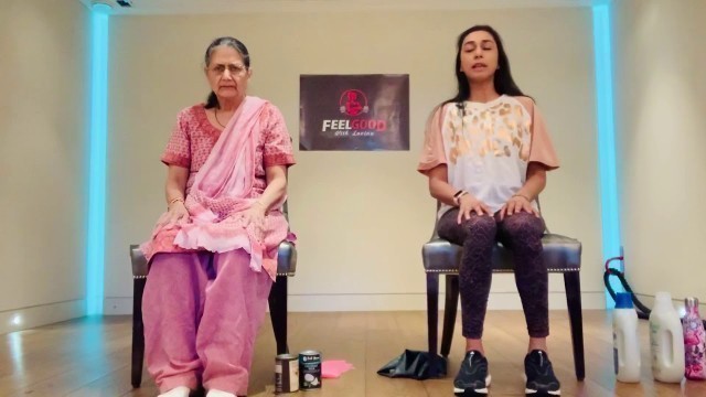 'Senior Fitness Session in Gujarati & English for Oshwal UK 25th June with my MIL'