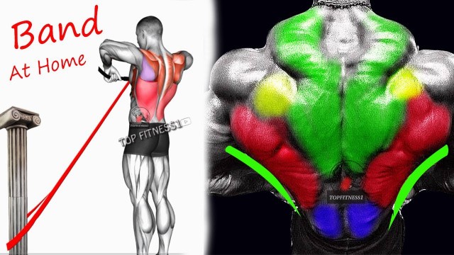 'Best resistance band back workout at home - 9 EFFECTIVE EXERCISES'