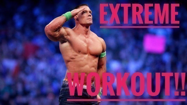 'John Cena\'s workout!! Ramming weights!!!'