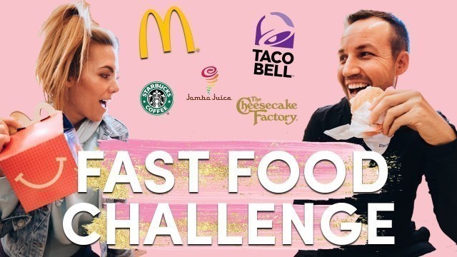 '\"Healthy\" FAST FOOD Challenge! Full Day of Eating ONLY Fast Food VLOG'