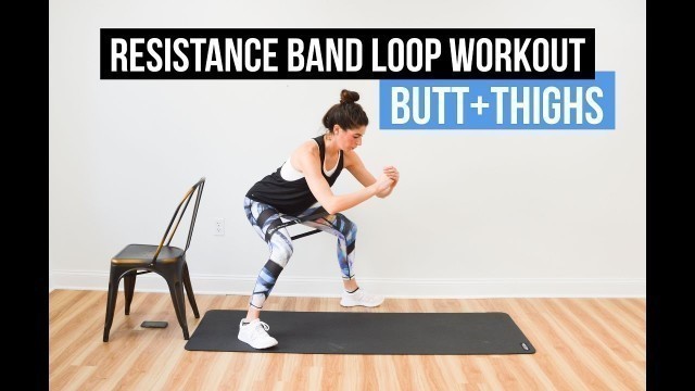 'Resistance Band Loop Superset Workout for Butt & Thighs'