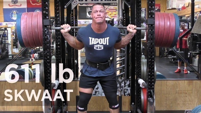 'John Cena Squats 611 Pounds'