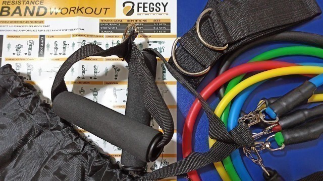 'Best workout resistance band unboxing review and demo | Cheap & best quality resistance band workout'