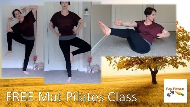 'Mat Pilates At Home Workout! Total Body Fitness! *FREE* 50 Min 11/17/2020'