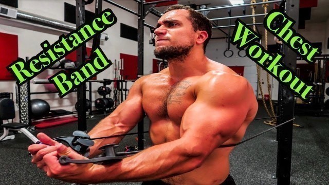 'Intense 5 Minute Resistance Band Chest Workout'