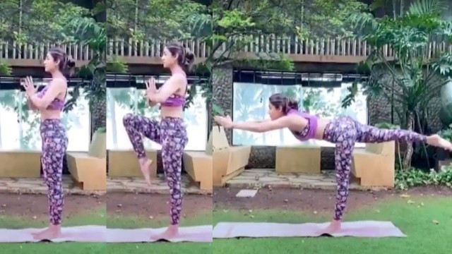 'Shilpa Shetty Fitness Motivation | Shilpa\'s Yoga Workout Day | Fitness Goal.'