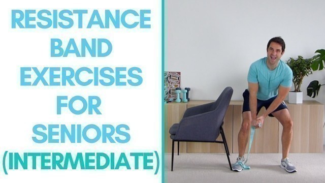 'Intermediate Resistance Band, Strength Exercises For Seniors (13-mins) | More Life Health'