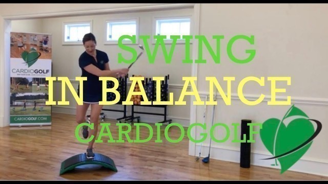 'One Legged Balance Exercise on Cardiogolf Slope-Improve Your Golf and Fitness with Cardiogolf'