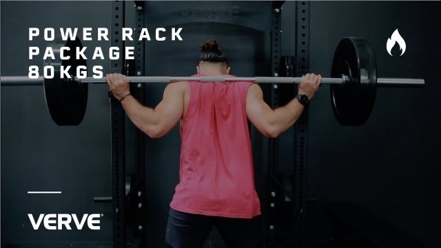 'VERVE Power Rack Package - 80kg - Mavrik Bench & Bar'