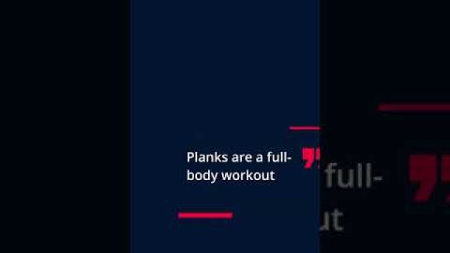 'What does a plank do to your body #health #fitness #shorts'