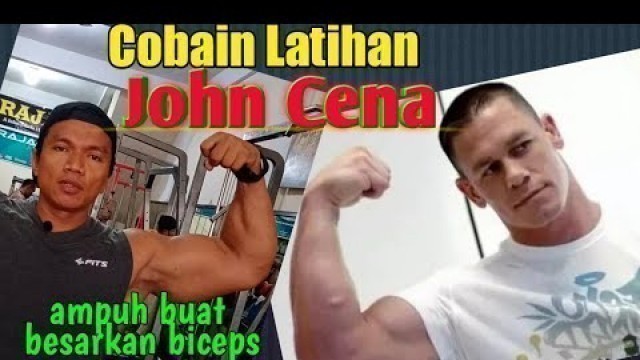 'Saya mencoba latihan John Cena WWE hari ketiga // bicep dan tricep workout'