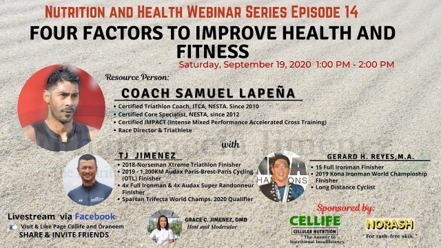 'TEASER VIDEO EPISODE 14: Four Factors to Improve Health and Fitness'