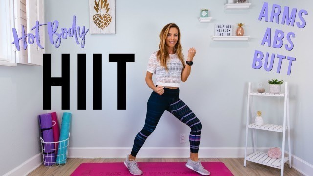 '20 Min HIIT Workout | Arms, Abs, Butt'