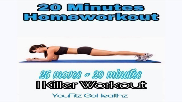 '20 Minutes Homeworkout #gymwokout #sexybody #fitness #fatburner'