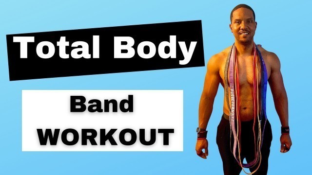 'Total body resistance band workout using loop/pull up bands | with TECHNIQUE TIPS'