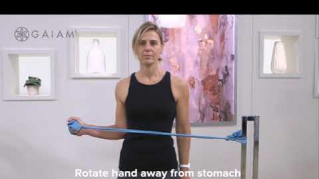 'Gaiam Wellness Flat Resistance Band - Exercise Guide'