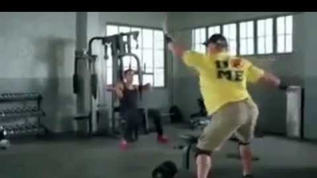 'John Cena dancing in the Gym! Funny Video!'