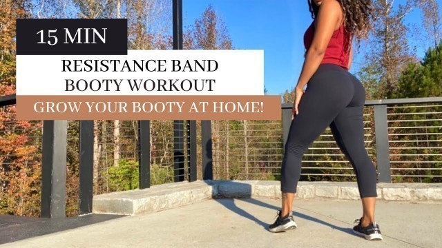 'EASILY GROW YOUR BOOTY | Resistance Band Booty Workout | jessica mariah'