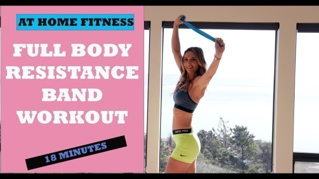 'FULL BODY RESISTANCE BAND WORKOUT- home workout'