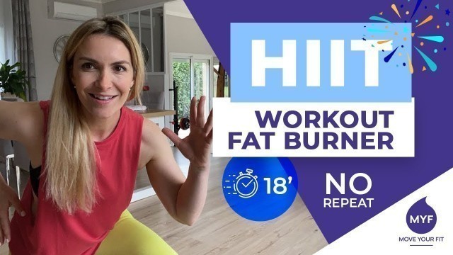 'HIIT WORKOUT - FAT BURNER - No Repeat / Jessica MELLET - Move Your Fit'