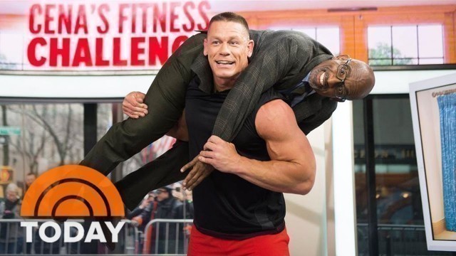 'John Cena Demonstrates Quick Fitness Moves And Hoists Al Roker! | TODAY'