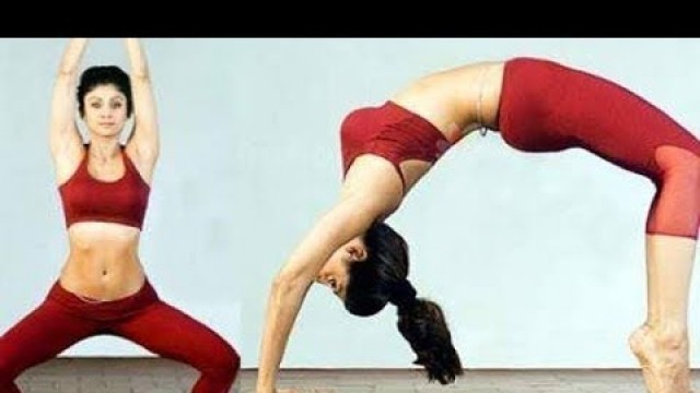 'Shilpa Shetty latest hot  yoga video | Shilpa Shetty fitness motivation'