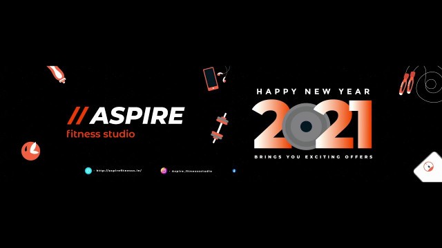 'Aspire Fitness Wishing You a Happy New Year 2021'