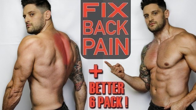 'Simple \"BACK PAIN\" Fix | Instant Results | Improves Squat & Training Technique | Lex Fitness'