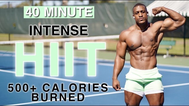 'TOTAL BODY HIIT WORKOUT (BURN 500+ CALORIES) | ASHTON HALL OFFICIAL'