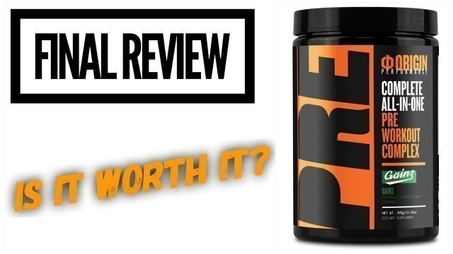 'Bradley Martyn Origin Pre Workout Review Joseph Williams JAWs Fitness'