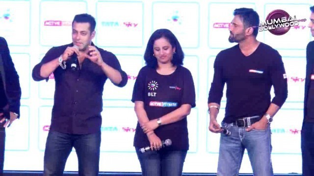 'Salman Khan at the  Launch of Tata Sky\'s Active Fitness'