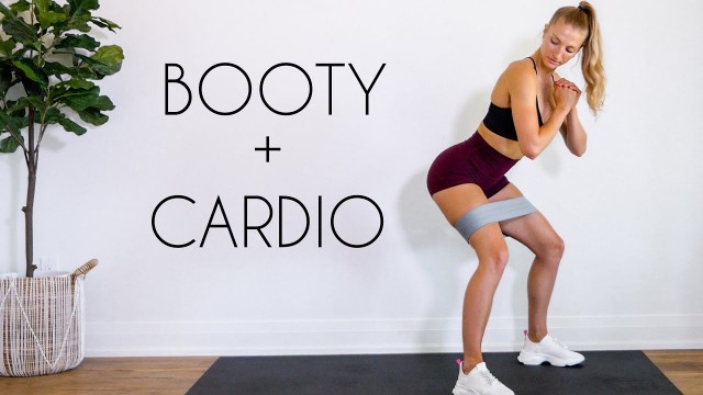 '10 min BOOTY BAND CARDIO BURN (At Home Workout)'