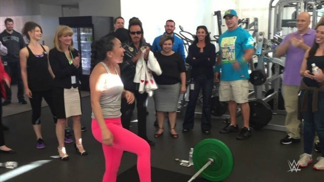 'John Cena and Hulk Hogan visit the Facebook employee gym'