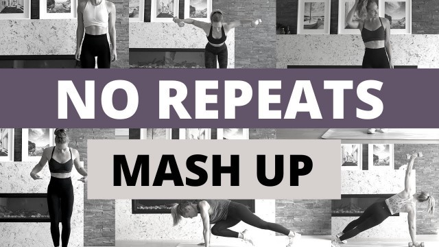 'Killer NO REPEATS HIIT Mash Up!! // Total Body HIIT with Weights'