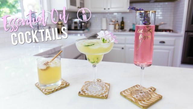 'Healthy Essential Oil Cocktail Recipes | Rosé , Tequilla, Gin'