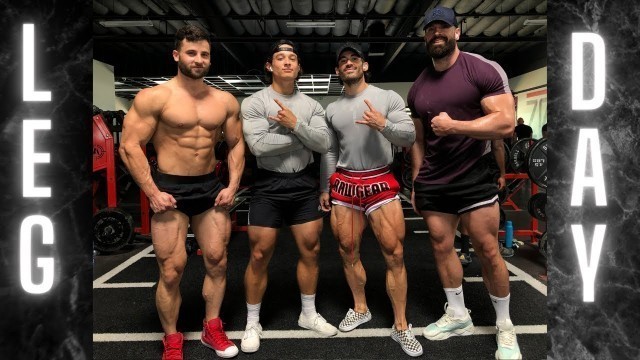 'SQUATTING FOR 1 HOUR!!! ft. BRADLEY MARTYN, ZACH ANDREWS & DOM NICOLAI!'