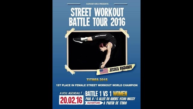 'RUSSIAN.R3D JESSICA BOGDANOV STREET WORKOUT BATTLE TOUR (PARIS) @THESHOWOFFZ 2016'