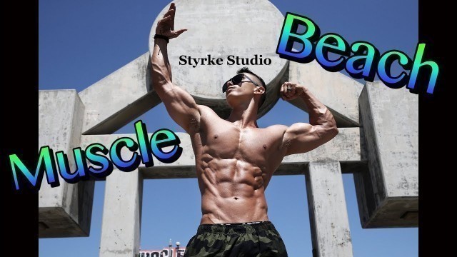 'Fitness Model Christian Fleenor Muscle Beach Gym Shoot ft. Rob Richies Styrke Studio'