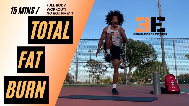 '15 min full body fat burner - No equipment | Double edge fitness TV'