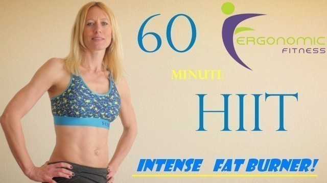 '60 MINUTE HIIT WORKOUT - AT HOME INTENSE CARDIO FAT BURNER!  ( Fit 5)'