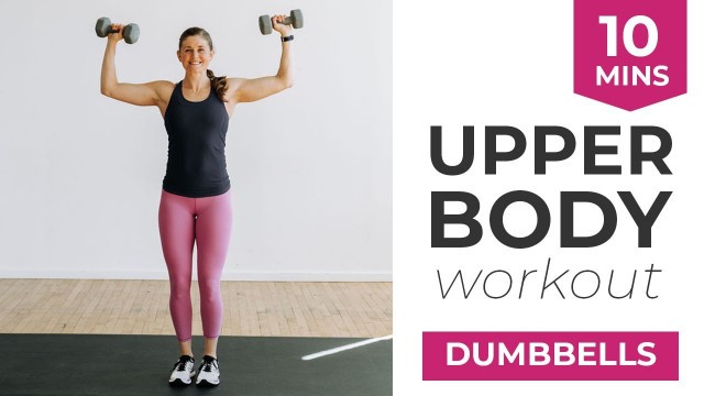 '10-Minute Arm Workout For Women | (Follow-Along Video, Dumbbells)'