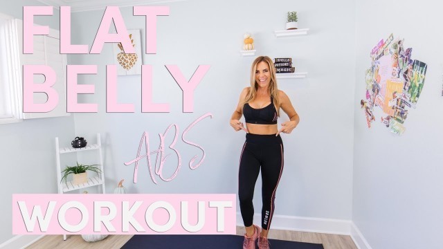 'FLAT BELLY Abs Workout | At Home + No Equipment'